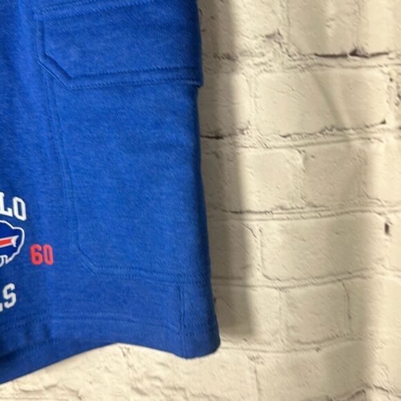 NFL Team Apparel Blue Buffalo Bills Sweatpants Shorts size L Large NEW - Picture 3 of 9